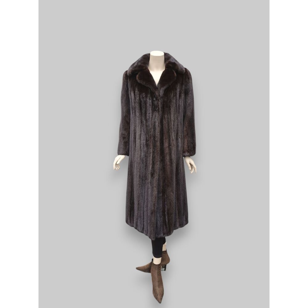 Vintage Ranch Mink Coat (Brown) -Medium